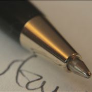 Picture Of Ballpoint Pen On Paper