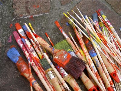Picture Of Colored Brushes