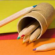 Picture Of Colored Pencils In Box