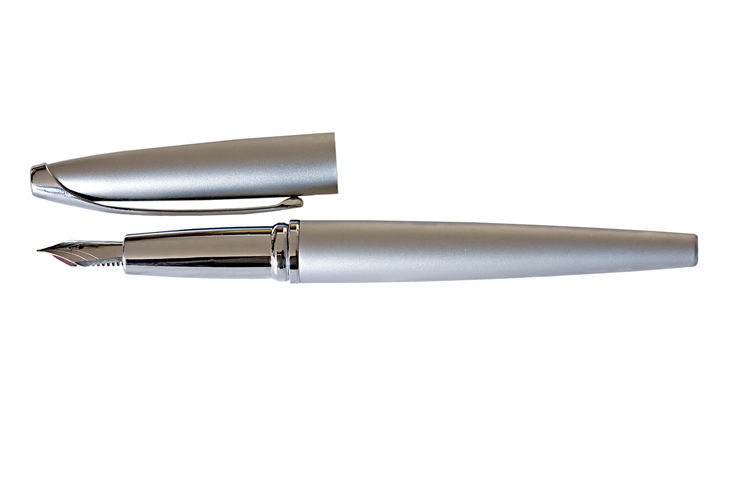 Picture Of Silver Fountain Pen