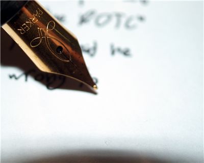 Picture Of Writing With Fountain Pen