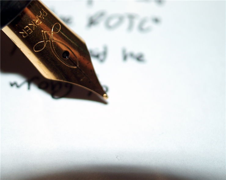 Picture Of Writing With Fountain Pen